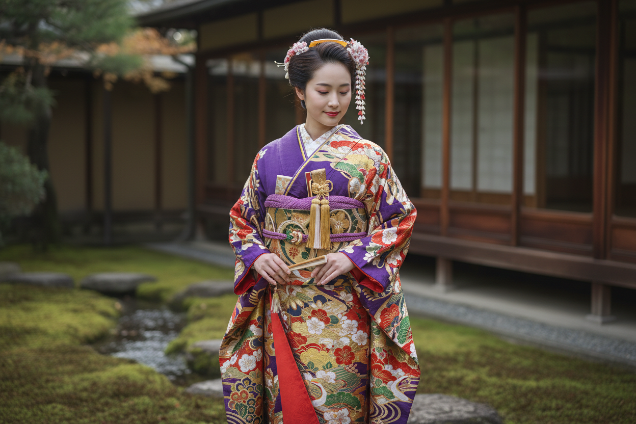 華やかな振袖姿のヒーロー画像