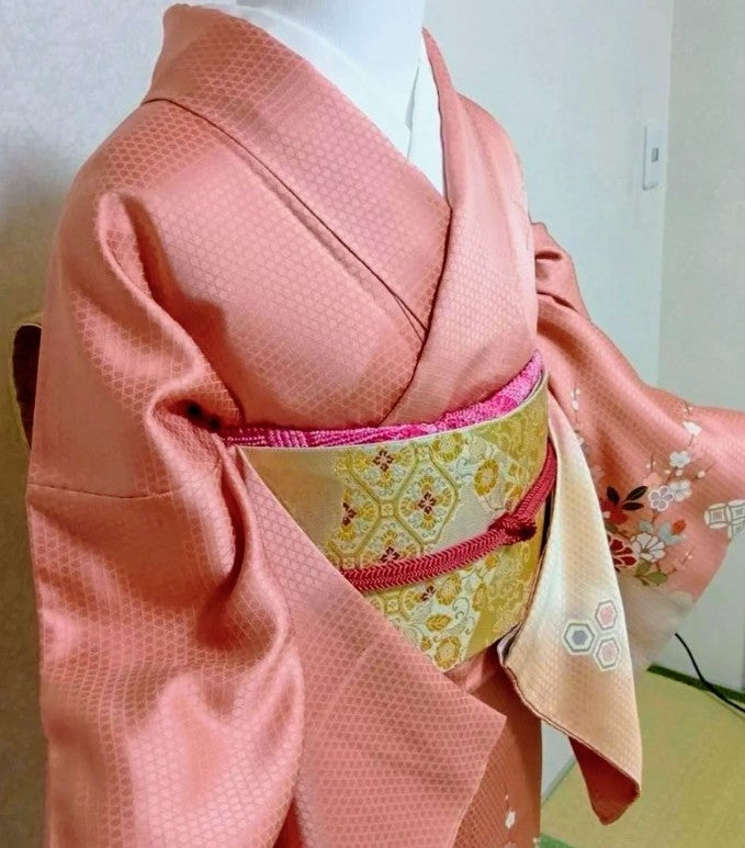 طقم هومونج حريري كامل - درجات اللون الوردي