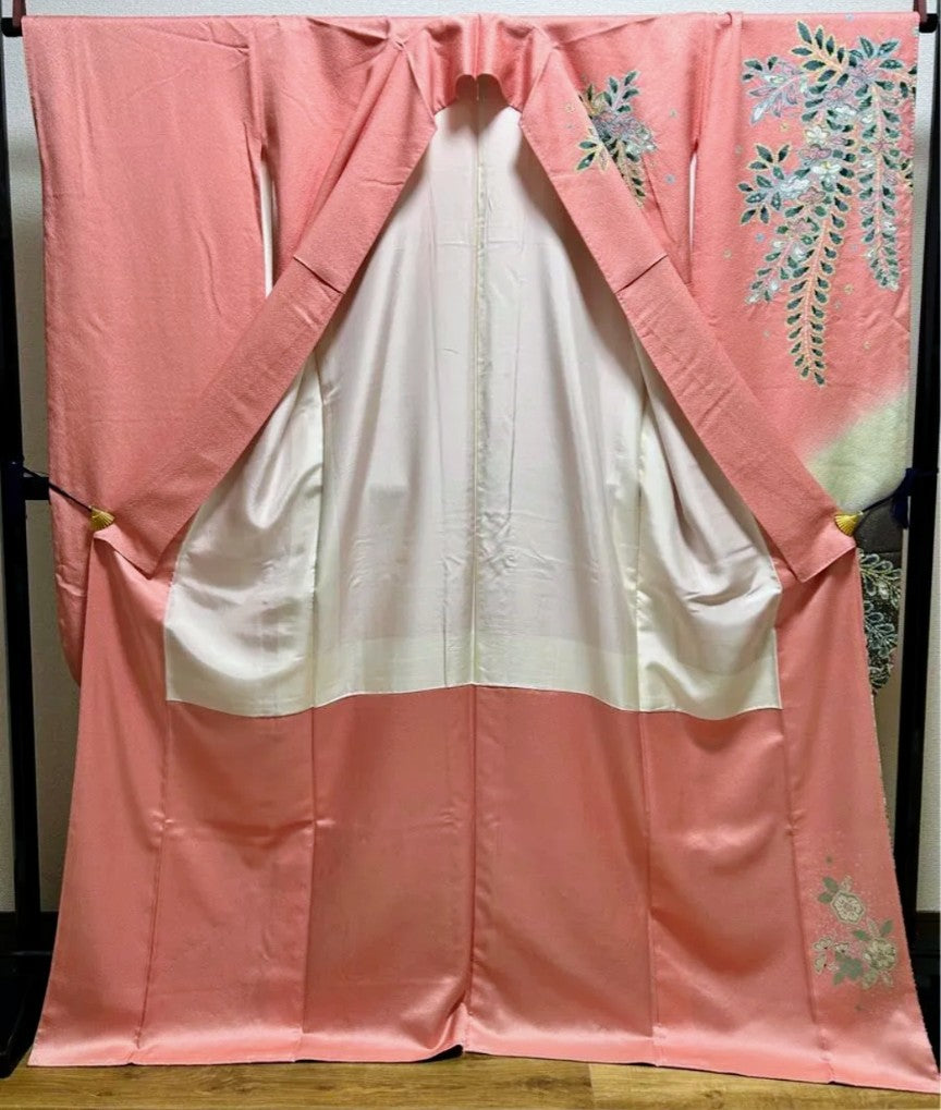 Artist-Made Furisode 5-Piece Set - Tsujigahana Shibori Pattern - Tall Size