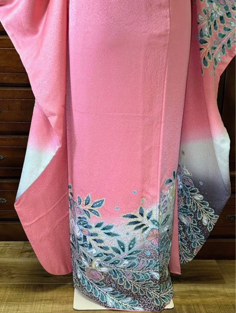 Artist-Made Furisode 5-Piece Set - Tsujigahana Shibori Pattern - Tall Size