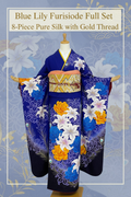 Blue Lily Furisode Pinterest Image - Standing
