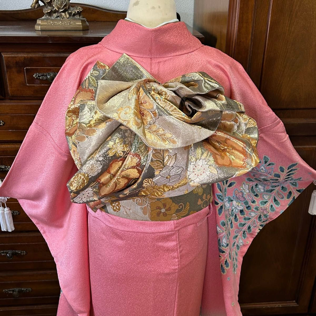 Artist-Made Furisode 5-Piece Set - Tsujigahana Shibori Pattern - Tall Size