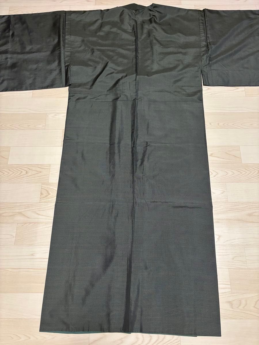 طقم رجالي من أوشيما تسوموجي باللون النيلي (هاوري وكيمونو) مع شهادة - قطعة كلاسيكية