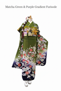 Matcha Green & Purple Gradient Furisode
