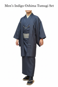 Men's Indigo Oshima Tsumugi Set