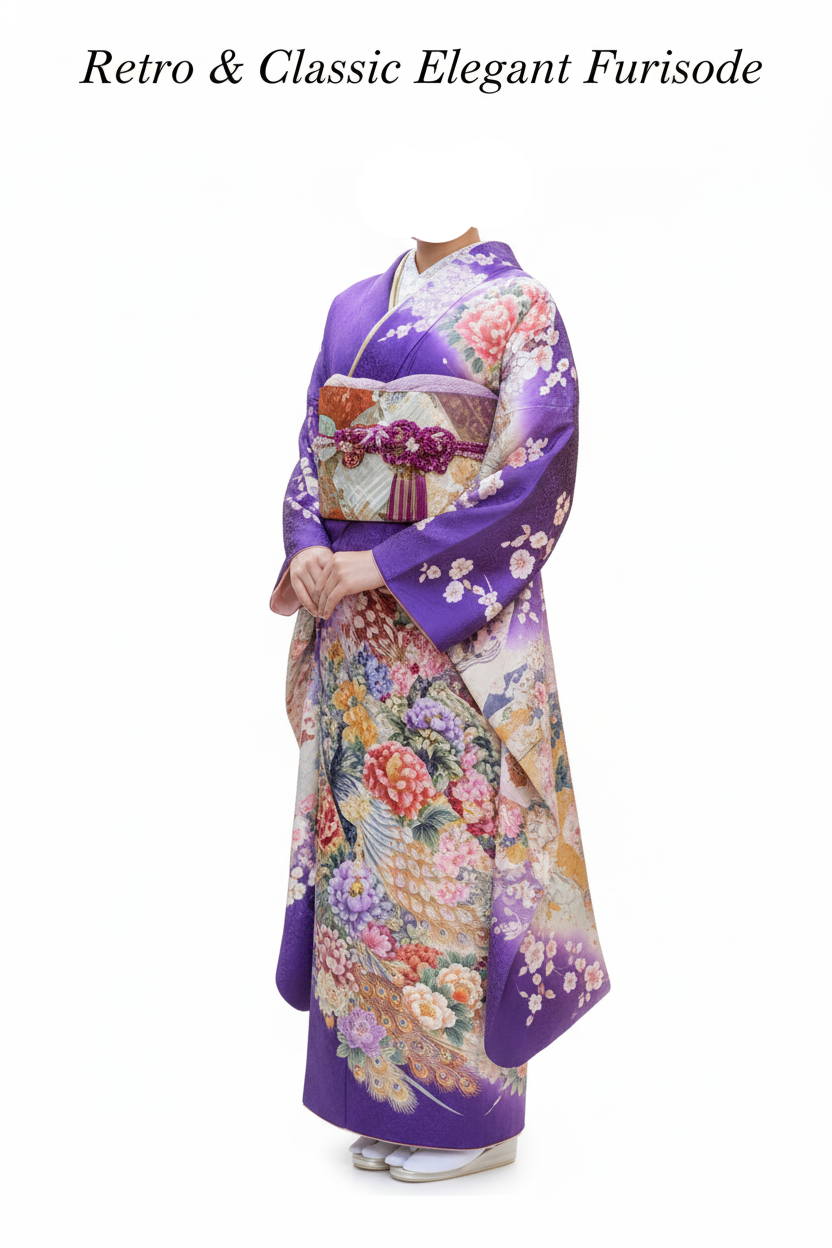 Retro & Classic Elegant Furisode