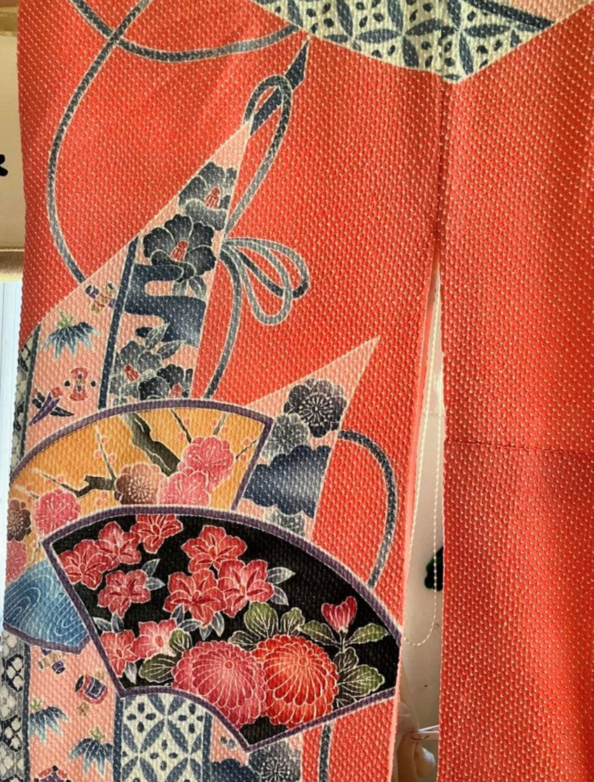 Fujimusume Kinutaya Shibori Furisode & Nishijin Obi Set - Vintage Ceremonial Kimono