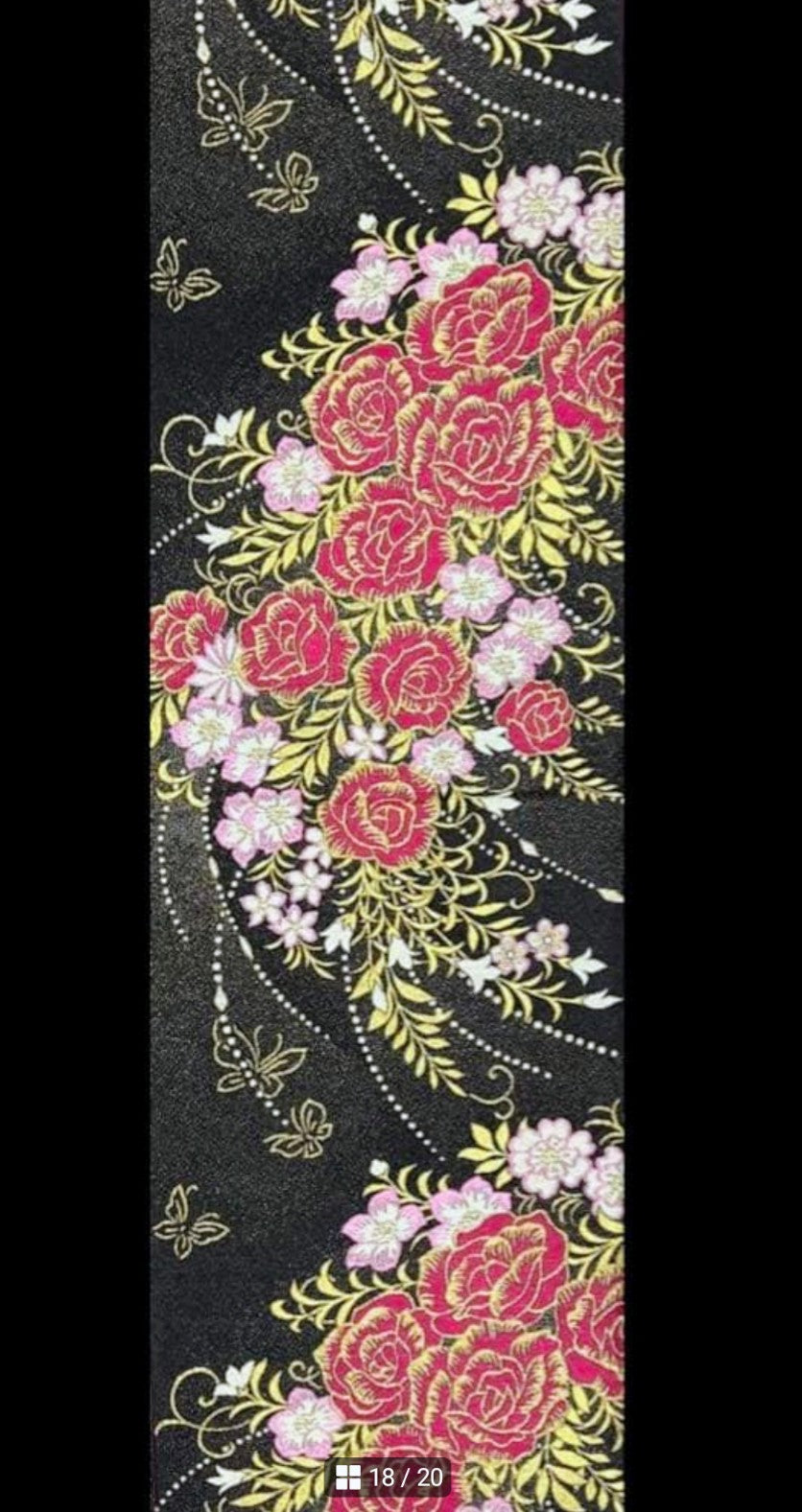 Luxury Furisode Kimono Set with Western Floral Design - Complete Ceremonial Ensemble