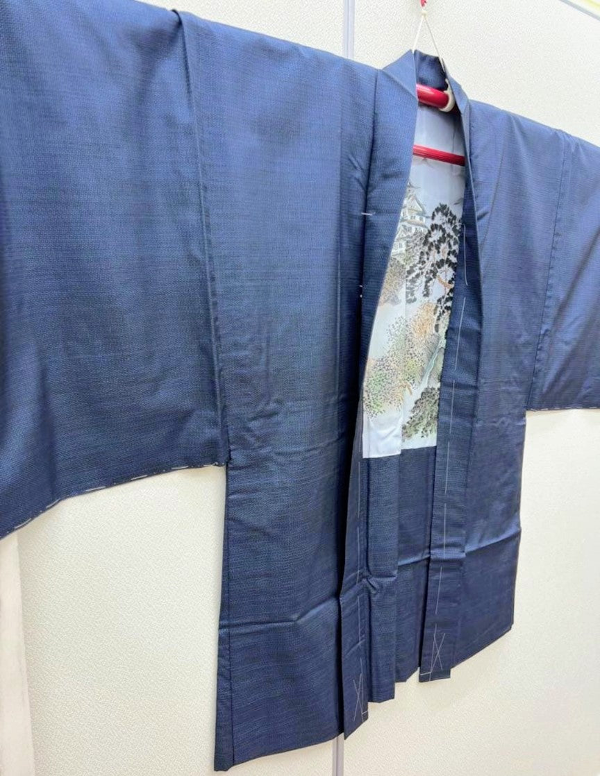 طقم رجالي أصلي كامل من تصميم أوشيما تسوموجي مع شهادة - غير مستخدم/جديد - مقاس طويل