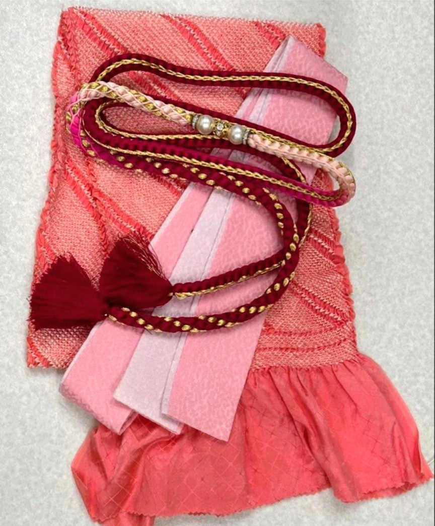 Luxury Furisode Kimono Set with Western Floral Design - Complete Ceremonial Ensemble