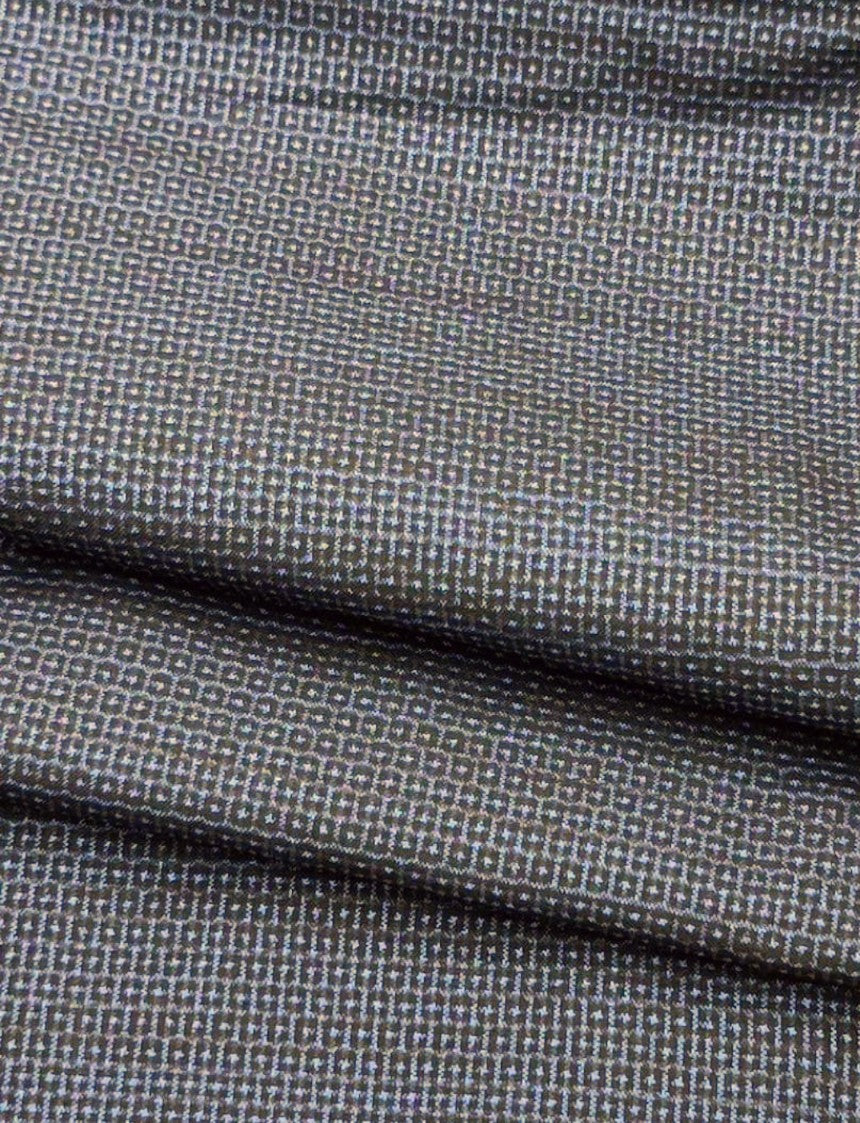 طقم رجالي أصلي كامل من تصميم أوشيما تسوموجي مع شهادة - غير مستخدم/جديد - مقاس طويل