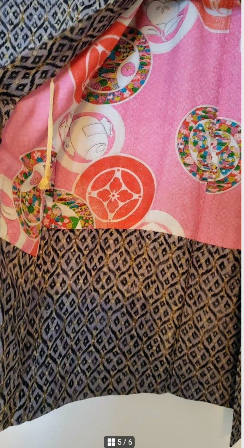 Antique Japanese Haori Jacket - Long Style - Pre-Owned