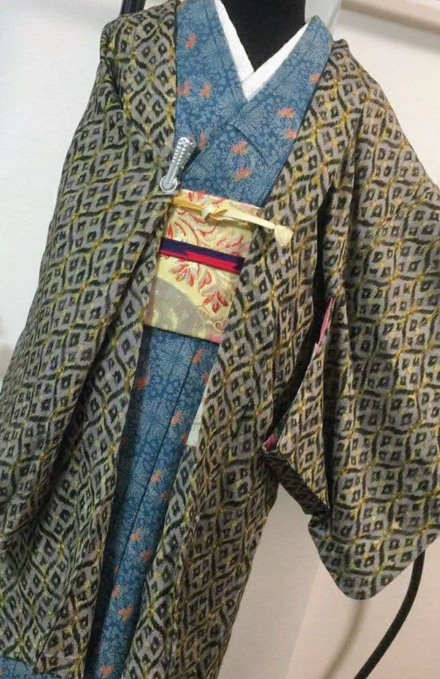 Antique Japanese Haori Jacket - Long Style - Pre-Owned