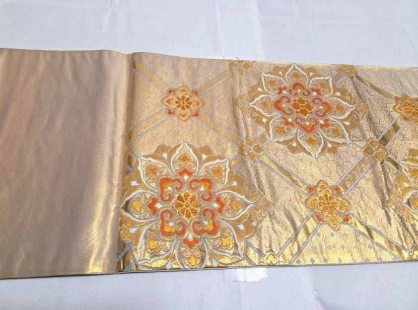 Fujimusume Kinutaya Blue Shibori Furisode & Shosoin Nishijin Obi Set - Vintage Ceremonial Kimono