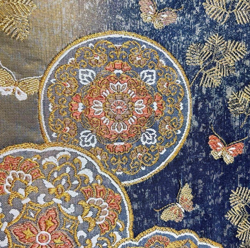 Fujimusume Kinutaya Shibori Furisode & Nishijin Obi Set - Vintage Ceremonial Kimono