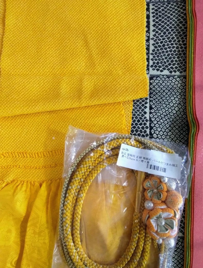 Premium Furisode Full Set - Pure Silk - Unworn - Nishijin Obi - Tall Size - Coming of Age Ceremony