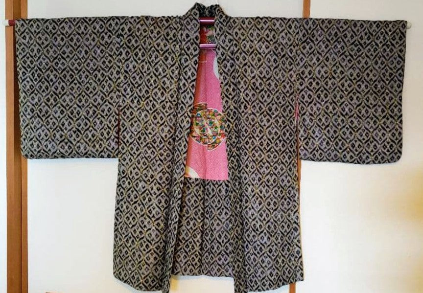 Antique Japanese Haori Jacket - Long Style - Pre-Owned